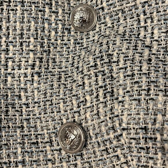 Classy Marks & Spencer Blue Mix Tweed Style Jacket Blazer  (Size 12) - Picture 9 of 13